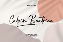 Calvin Beatrice Demo Font