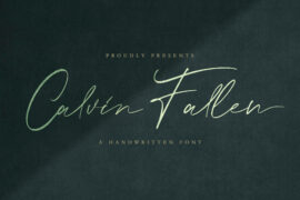 Calvin Fallen Font