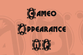 Cameo Appearance NF Font