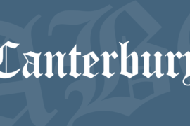Canterbury Font