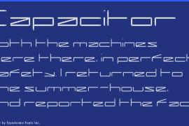 Capacitor Font