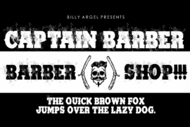 CAPTAIN BARBER PERSONAL USE Font