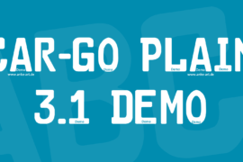 Car-Go Plain 3.1 Demo Font