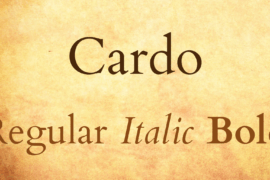 Cardo Font Family