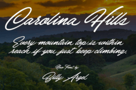 Carolina Hills Personal Use Font