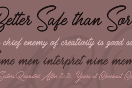 Carolina Mountains Personal Use Font