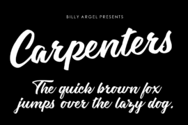 Carpenters Personal Use Font
