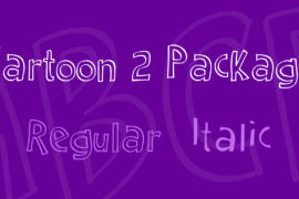 Cartoon 2 Package Font Family