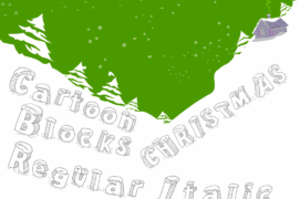 Cartoon Blocks Christmas Font Family