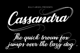 Cassandra Personal Use Font