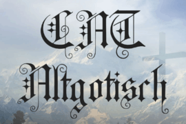 CAT Altgotisch Font