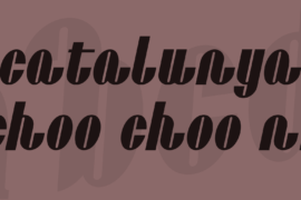 Catalunya Choo Choo NF Font