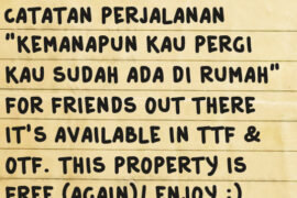 Catatan Perjalanan Font