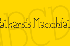 Catharsis Macchiato Font
