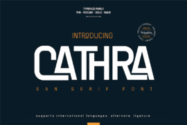 CATHRA Font Family