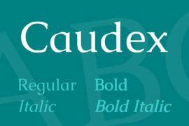 Caudex Font Family