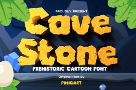 Cave-Stone Font