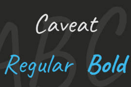 Caveat Font Family