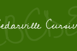 Cedarville Cursive Font