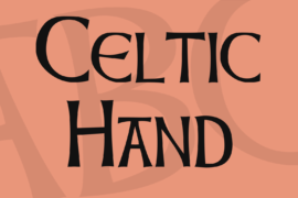 Celtic Hand Font
