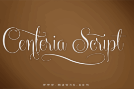 Centeria Script Demo Font