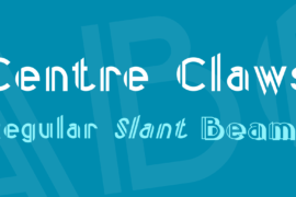 Centre Claws Font Family