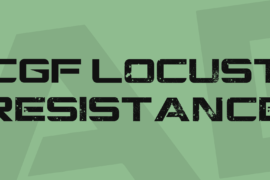 CGF Locust Resistance Font