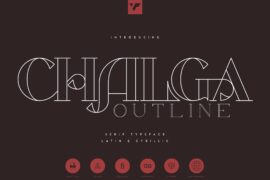 Chalga Outline Demo Font