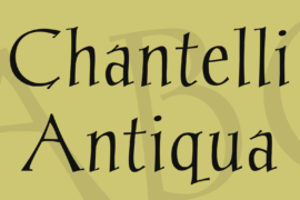Chantelli Antiqua Font