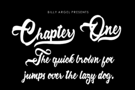 Chapter One Personal Use Font