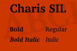 Charis SIL Font Family