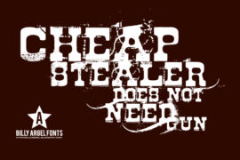 Cheap Stealer Font