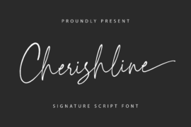 Cherishline Demo Font