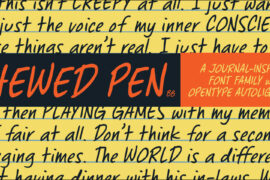 Chewed Pen BB Font Family