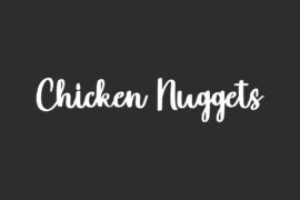 Chicken Nuggets Demo Font