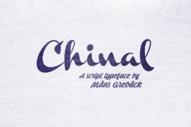 Chinal Black PERSONAL USE ONLY Font
