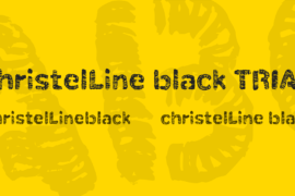 christelLine black TRIAL Font Family