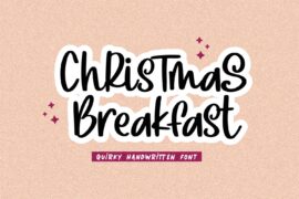 Christmas Breakfast Font