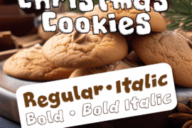 Christmas Cookies Font Family