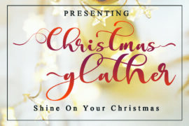 Christmas glather Font