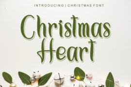 Christmas Heart Font