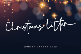 Christmas letter – Personal use Font