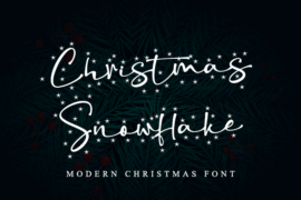 Christmas Snowflake – Personal Font