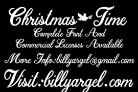 Christmas Time Personal Use Font