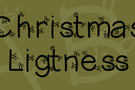 Christmas Ligtness Font