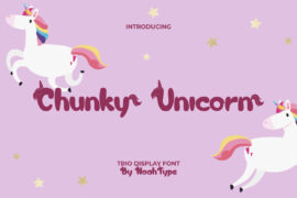 Chunky Unicorn Demo Font