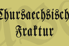 Chursaechsische Fraktur Font