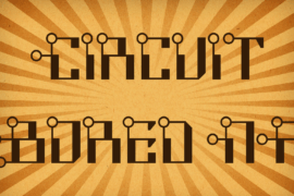 Circuit Bored NF Font