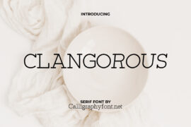 Clangorous Demo Font Family