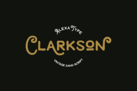 Clarkson demo Font